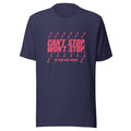 Can't Stop, Won't Stop | Lightning Bolt Arcade Tee Heather Midnight Navy flat lay
