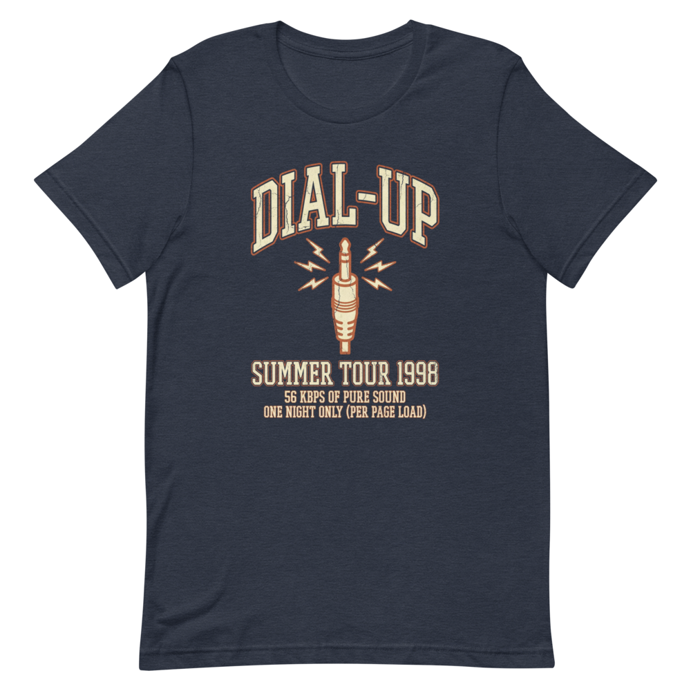 Dial-Up Summer Tour 1998 | Vintage Internet Tee - Heather Navy