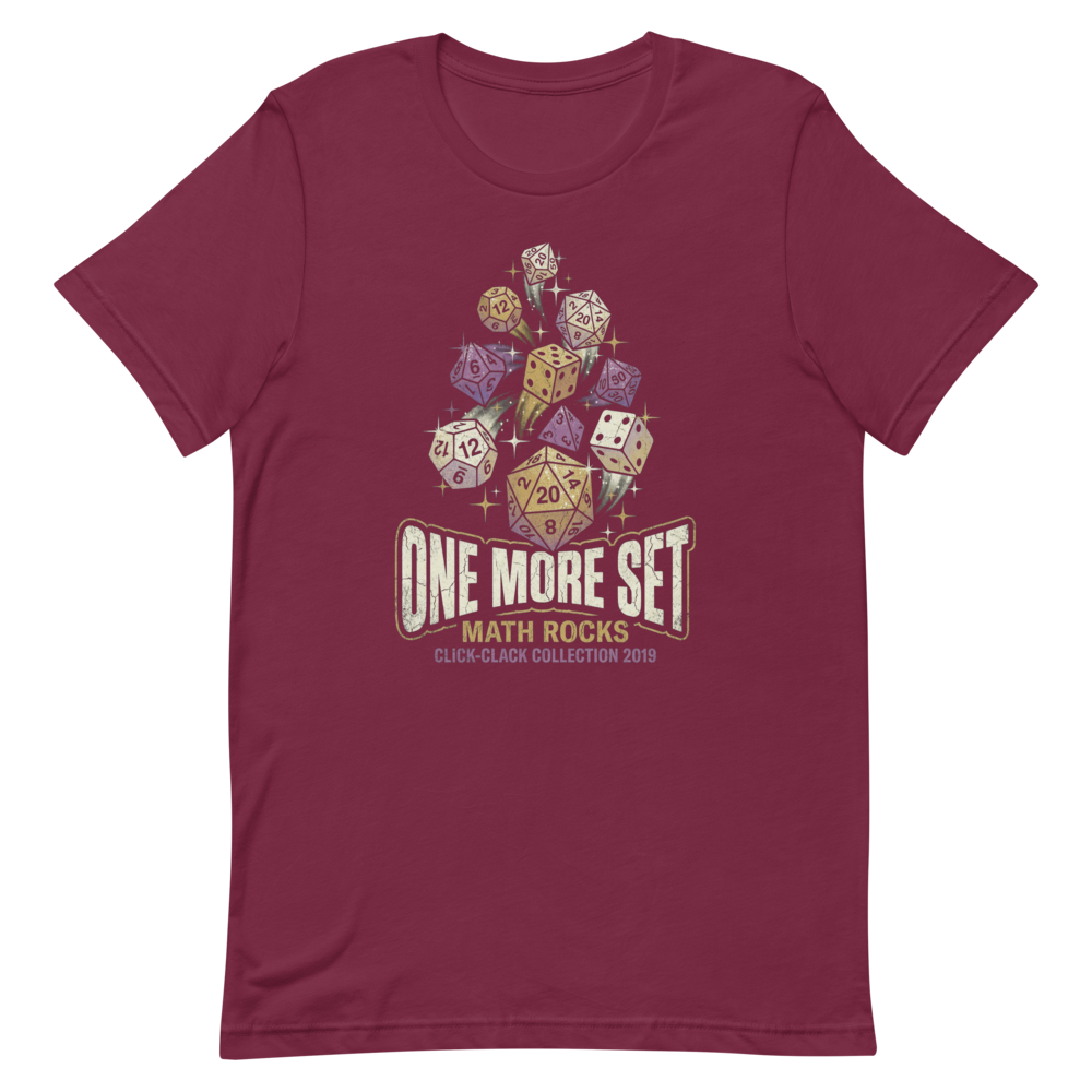 One More Set | Dice Goblin Tee - Maroon