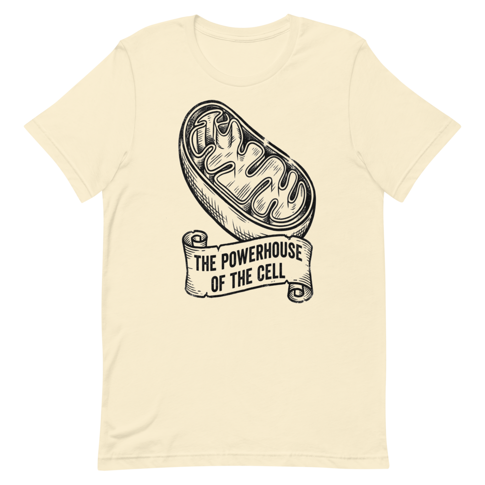 Mitochondria: The Powerhouse of the Cell | Vintage Science Tee - Natural