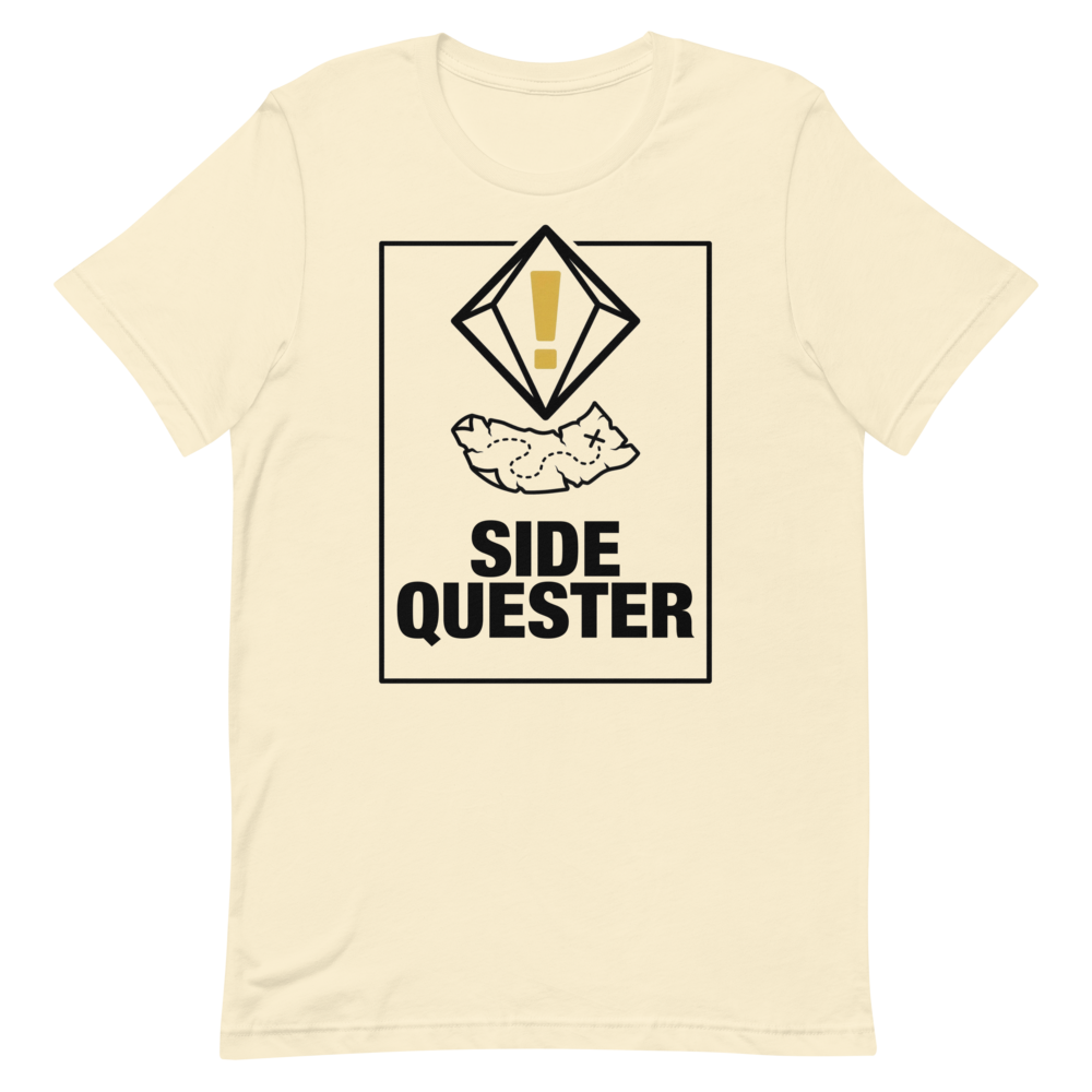 Side Quester | Gamer Tee - Natural