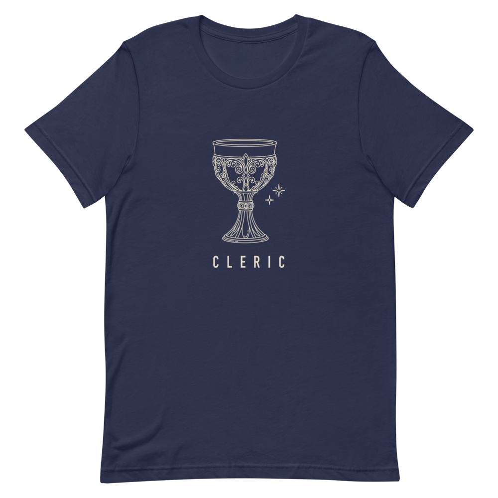 Cleric | TTRPG Class Line - Staple (Bella+Canvas 3001) Navy