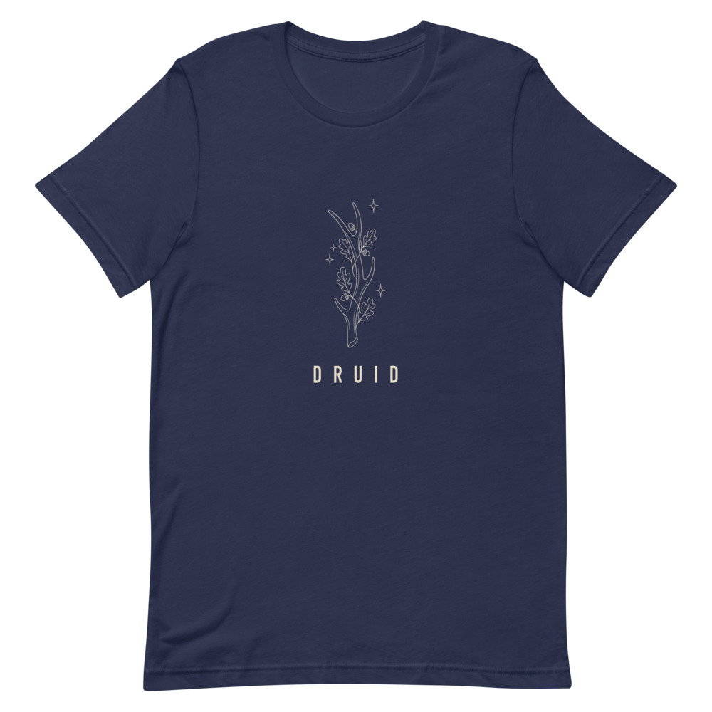 Druid | TTRPG Class Line - Staple (Bella+Canvas 3001) Navy