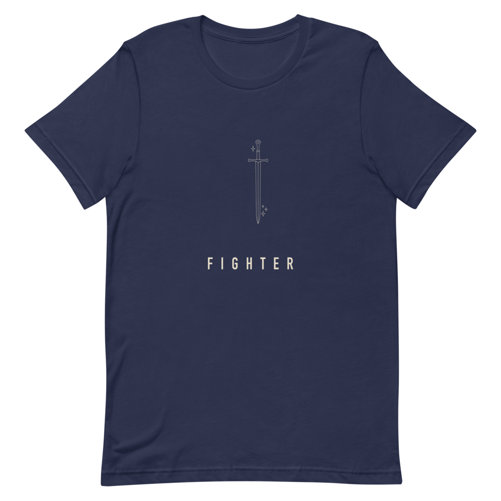 Fighter | TTRPG Class Line - Staple (Bella+Canvas 3001) Navy