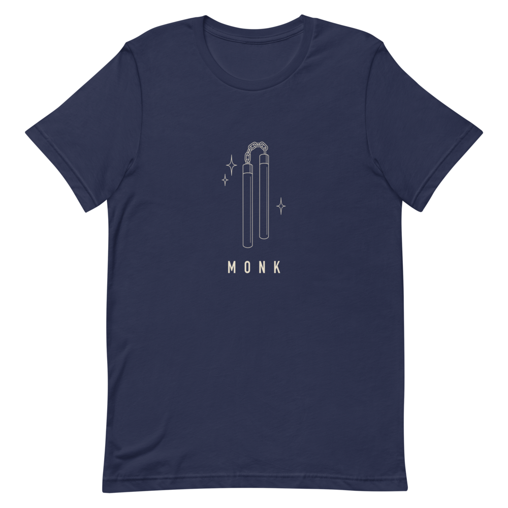 Monk | TTRPG Class Line - Staple (Bella+Canvas 3001) Navy