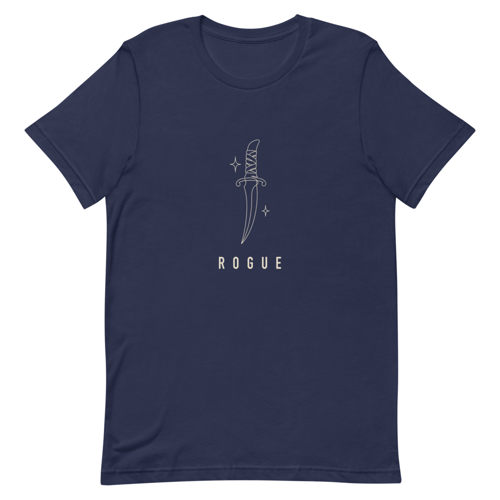Rogue | TTRPG Class Line - Staple (Bella+Canvas 3001) Navy