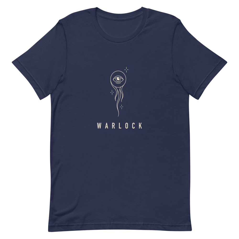 Warlock | TTRPG Class Line - Staple (Bella+Canvas 3001) Navy