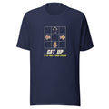 Get Up | Arcade Dance Pad Tee Navy flat lay