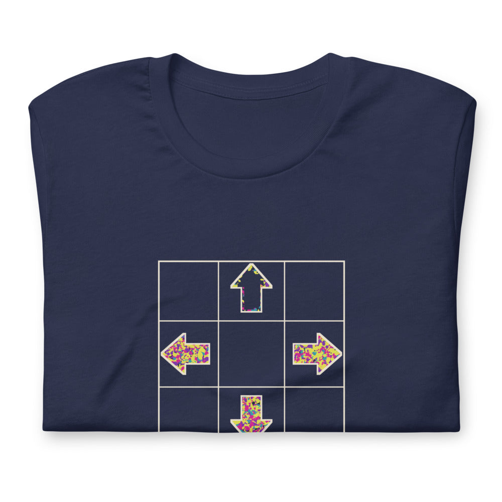 Get Up | Arcade Dance Pad Tee print detail 2