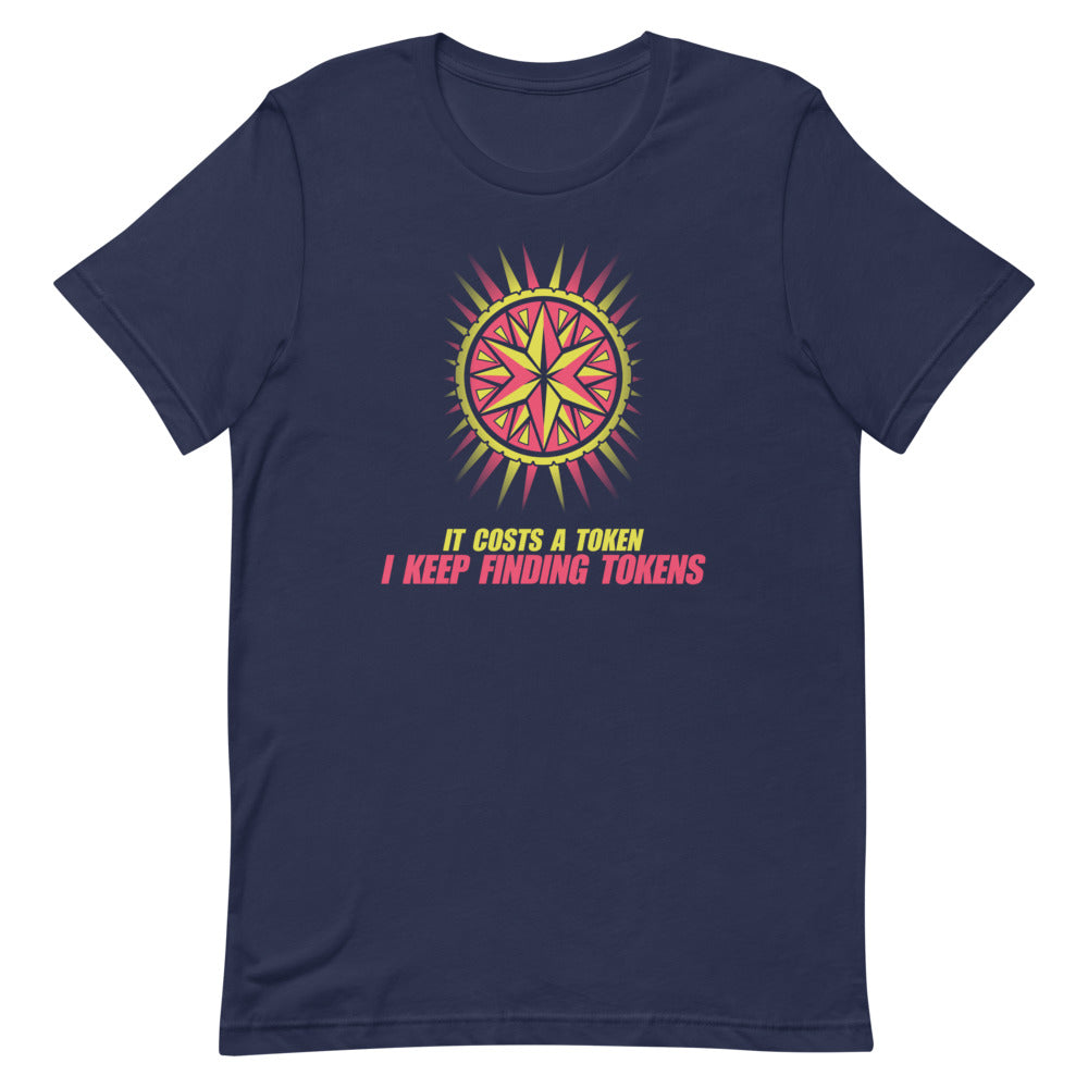 I Keep Finding Tokens | Retro Arcade Token Tee print detail 1