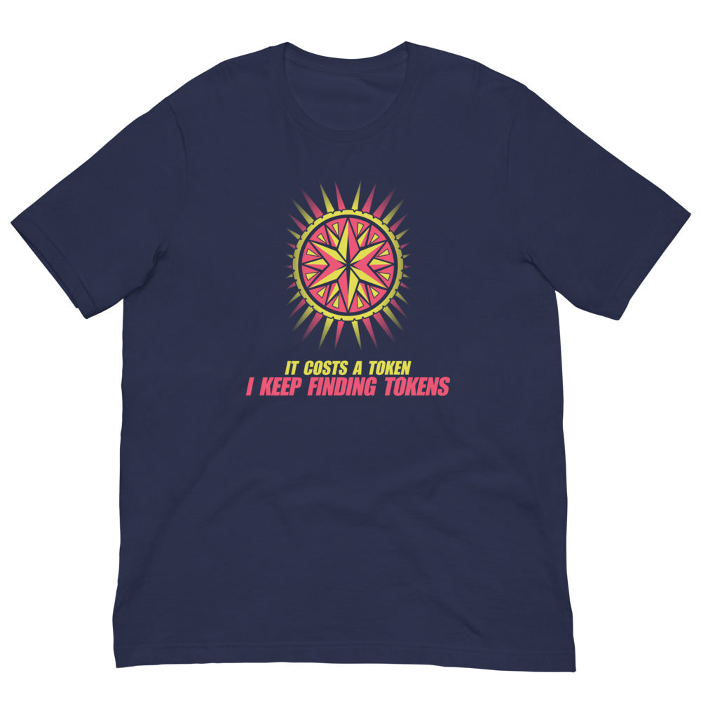 I Keep Finding Tokens | Retro Arcade Token Tee print detail 3