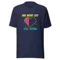 One Heart Left, Still Playing | Pixel Arcade Tee Navy flat lay