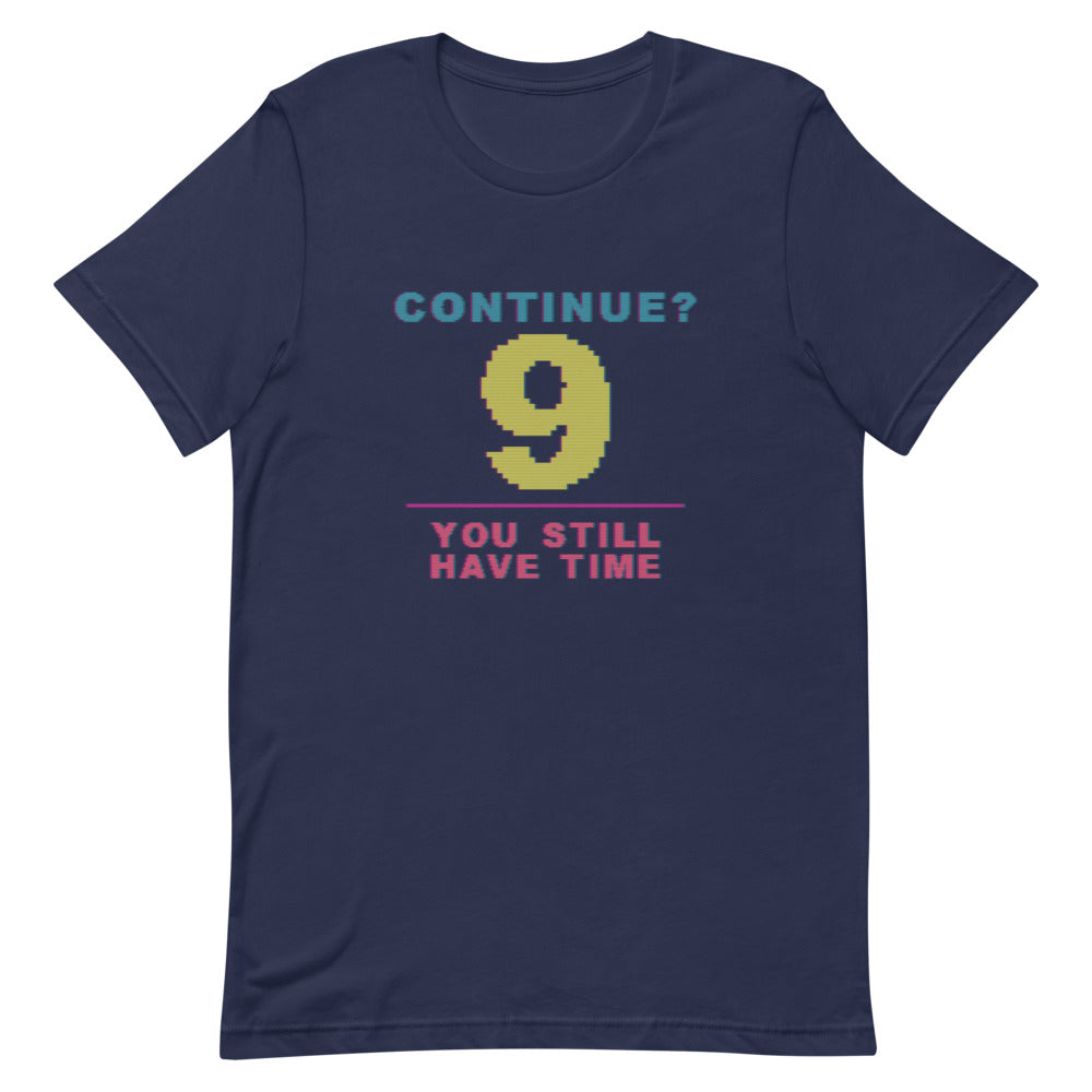 Continue? You Still Have Time | Arcade CRT Tee print detail 1