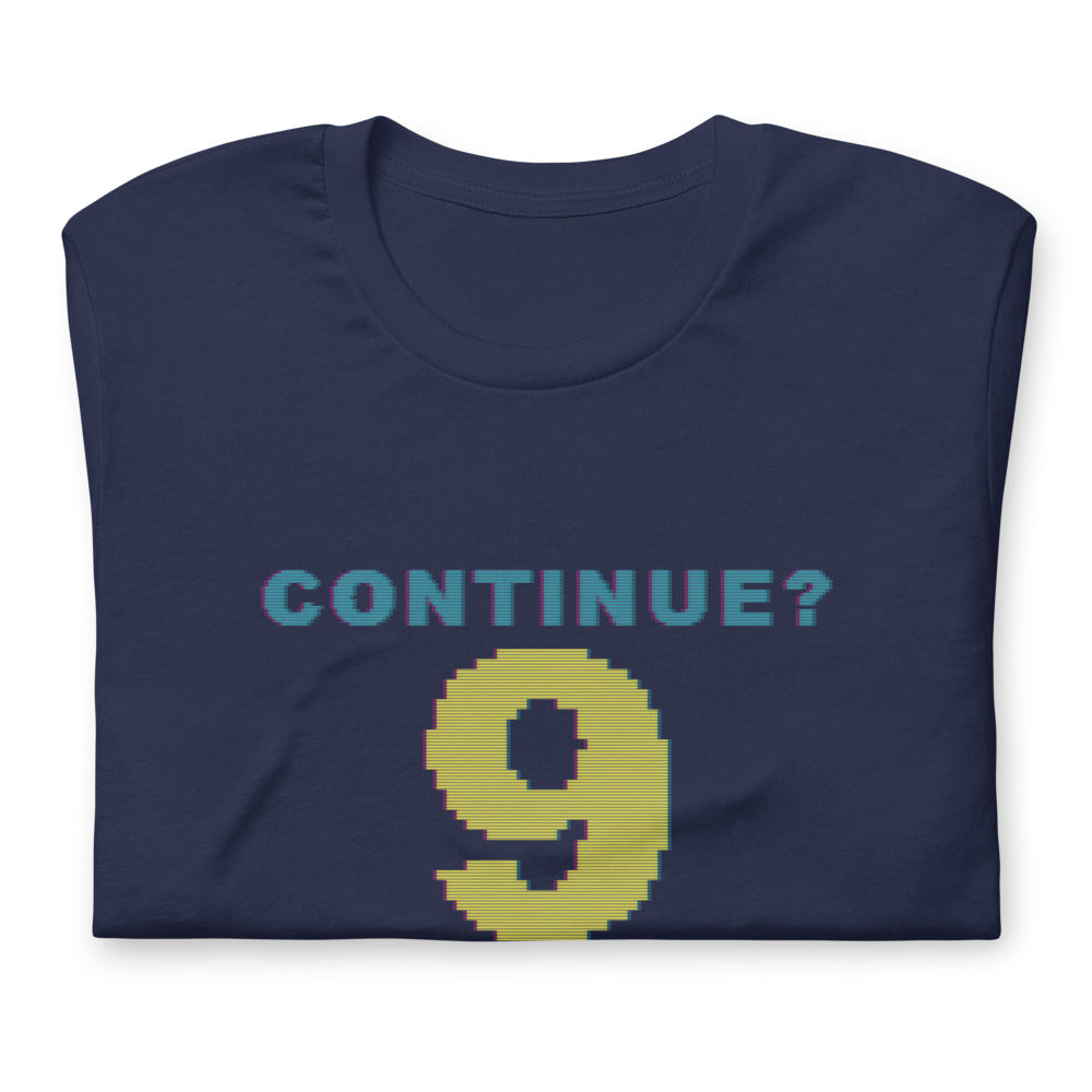 Continue? You Still Have Time | Arcade CRT Tee print detail 2