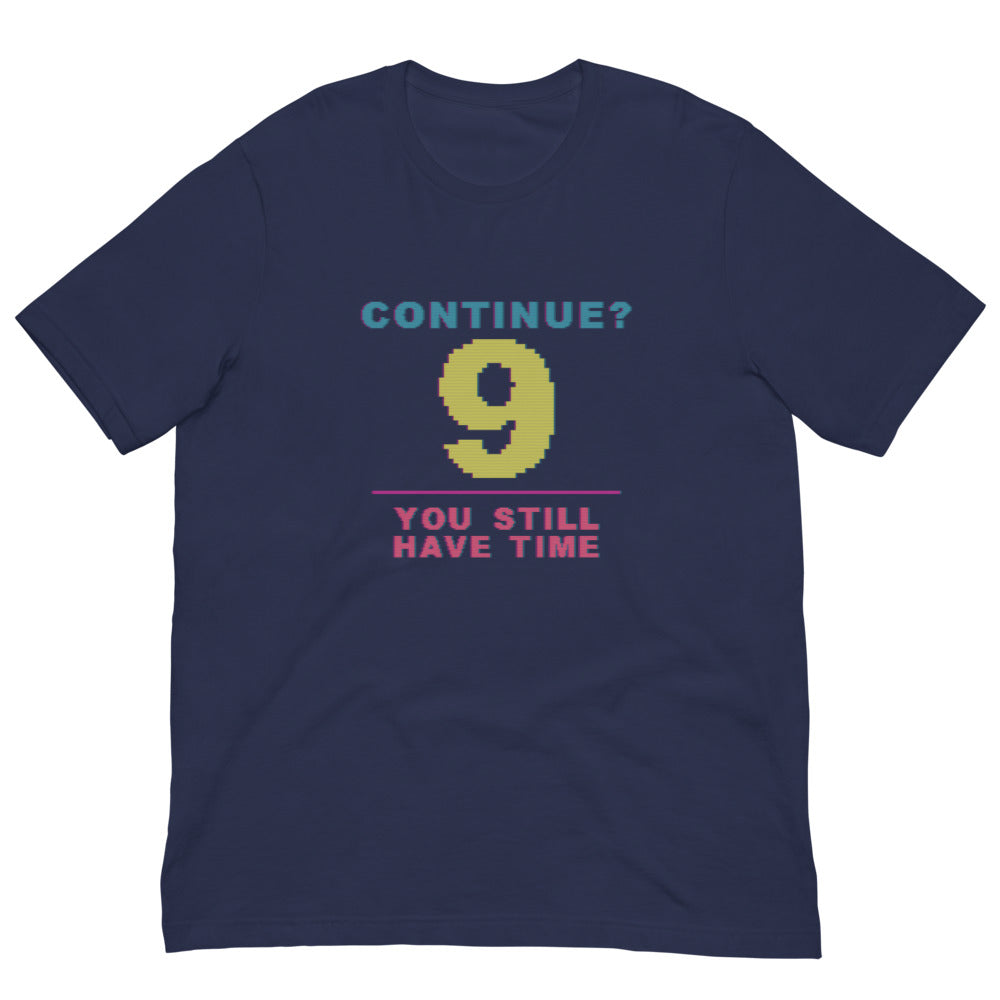 Continue? You Still Have Time | Arcade CRT Tee print detail 3