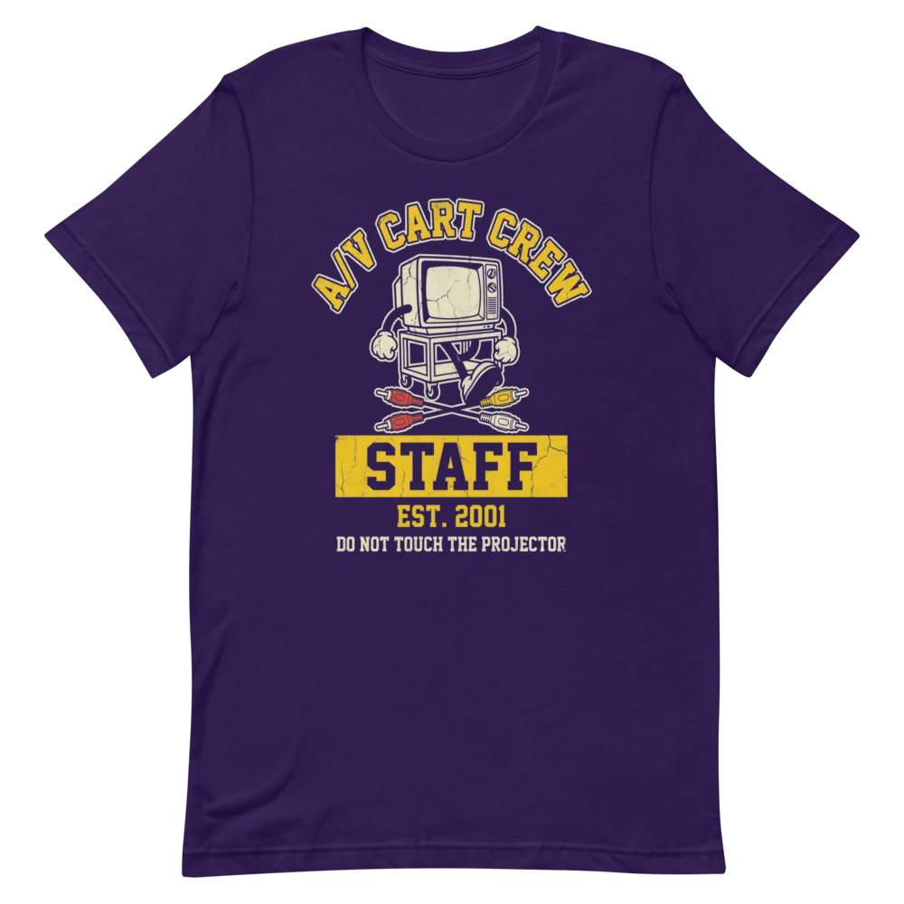 A/V Cart Crew Staff | School Nostalgia Tee - Team Purple