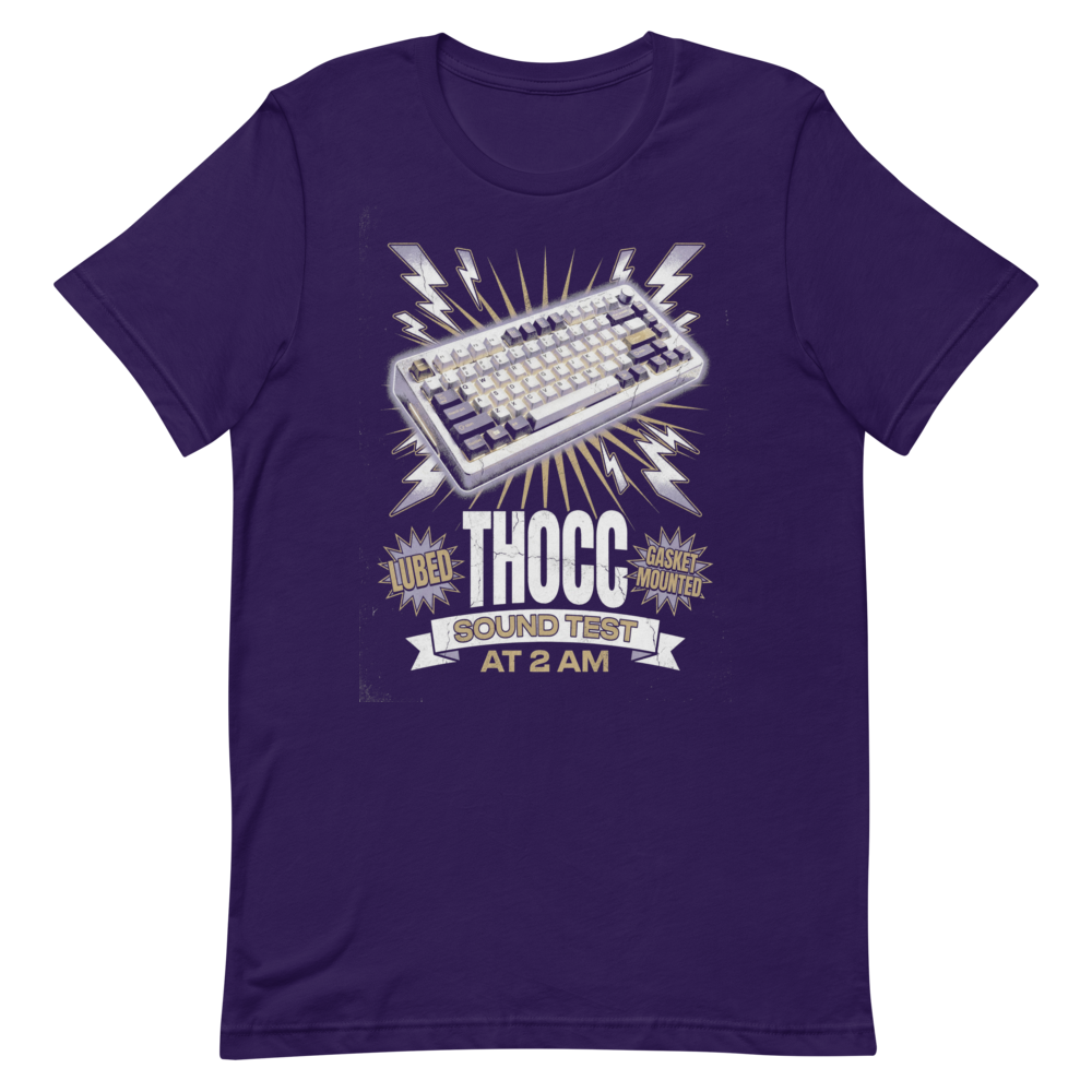 THOCC | Mechanical Keyboard Tee - Team Purple