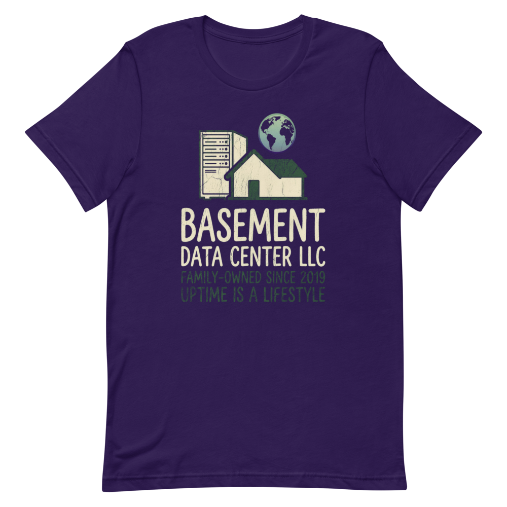 Basement Data Center LLC | Homelab Tee - Team Purple