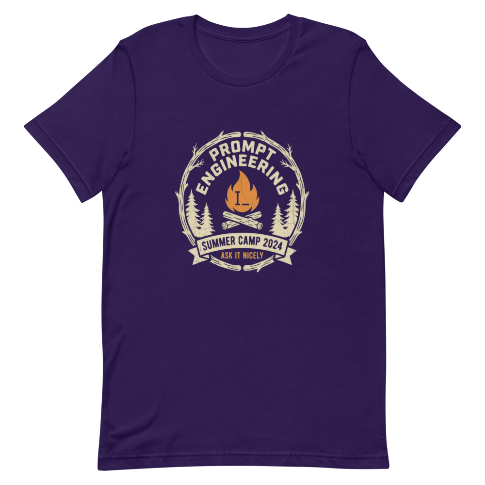 Prompt Engineering Summer Camp | AI Humor Tee - Team Purple