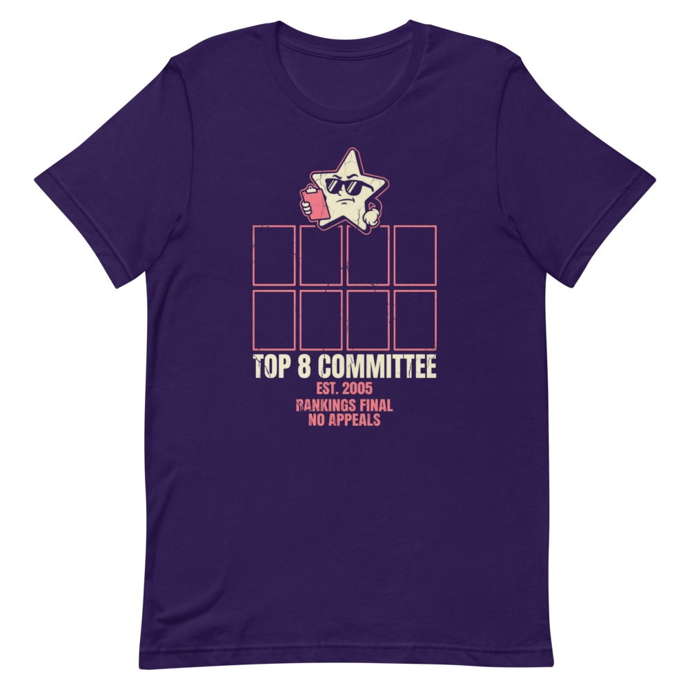 Top 8 Committee | Social Media Nostalgia Tee - Team Purple