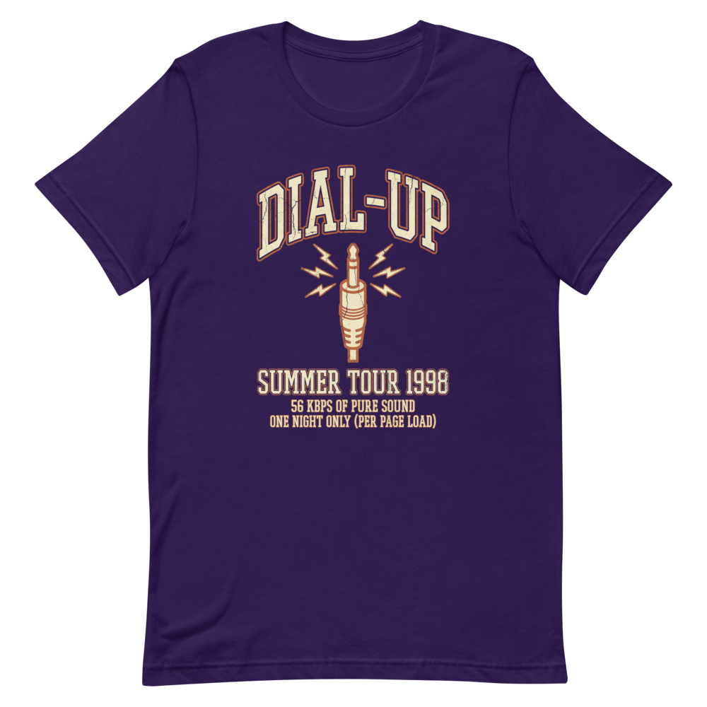 Dial-Up Summer Tour 1998 | Vintage Internet Tee - Team Purple