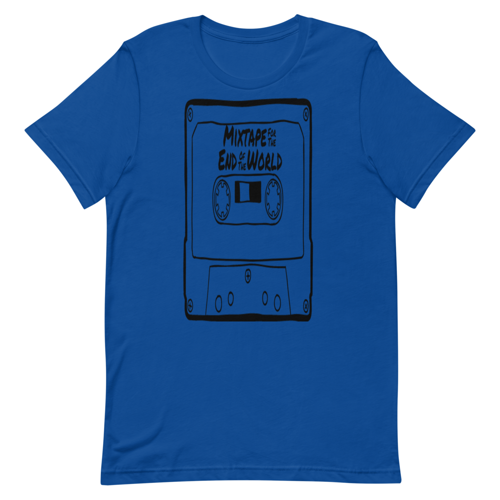 Mixtape for the End of the World Embroidered T-Shirt x Andrew Brandt - True Royal