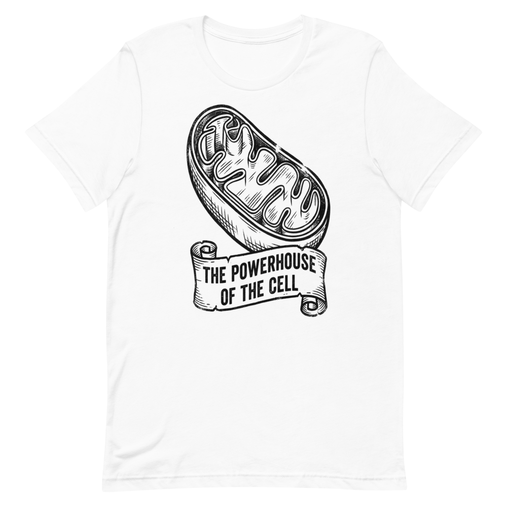Mitochondria: The Powerhouse of the Cell | Vintage Science Tee - White