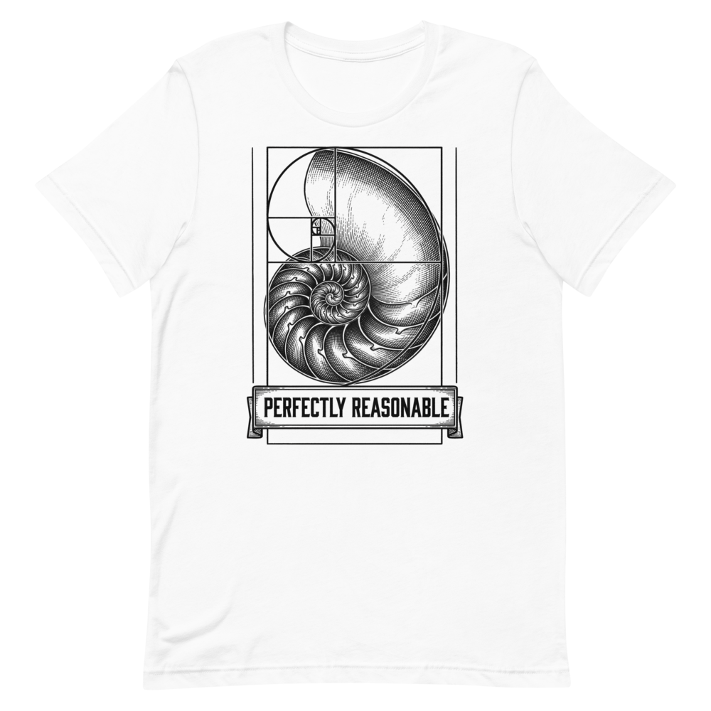 Perfectly Reasonable: Golden Ratio | Vintage Math Tee - White