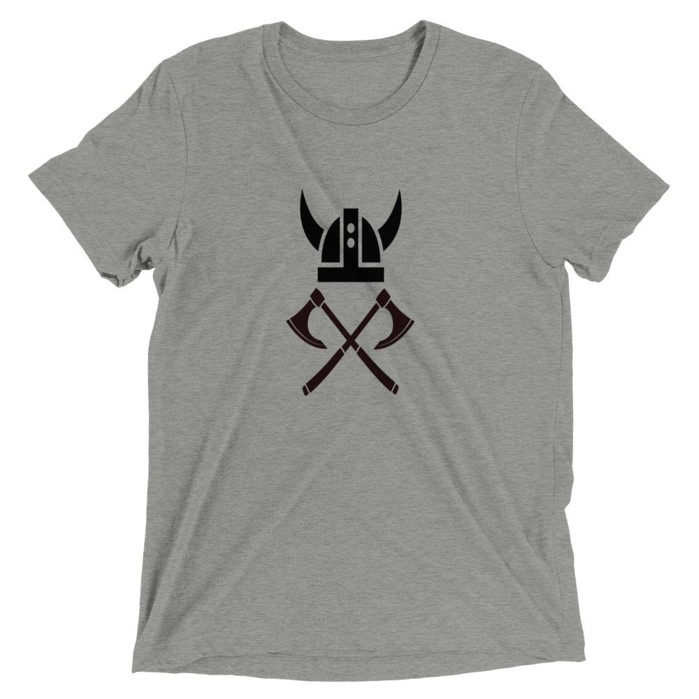 Viking Embroidered T-Shirt - Athletic Grey Triblend