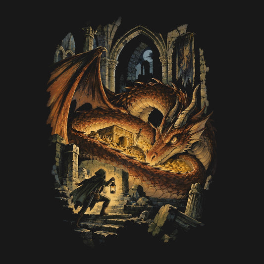 Where the Gold Sleeps | Retro Fantasy design artwork