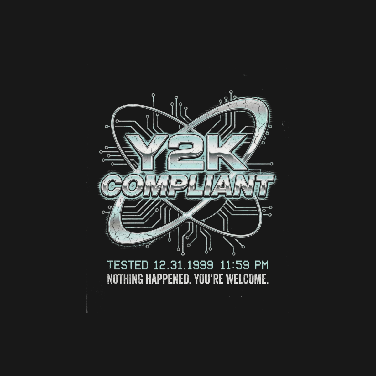 Y2K Compliance Team | Vintage Tech Tee design artwork