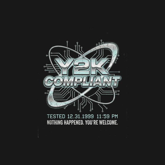 Y2K Compliance Team | Vintage Tech Tee design artwork
